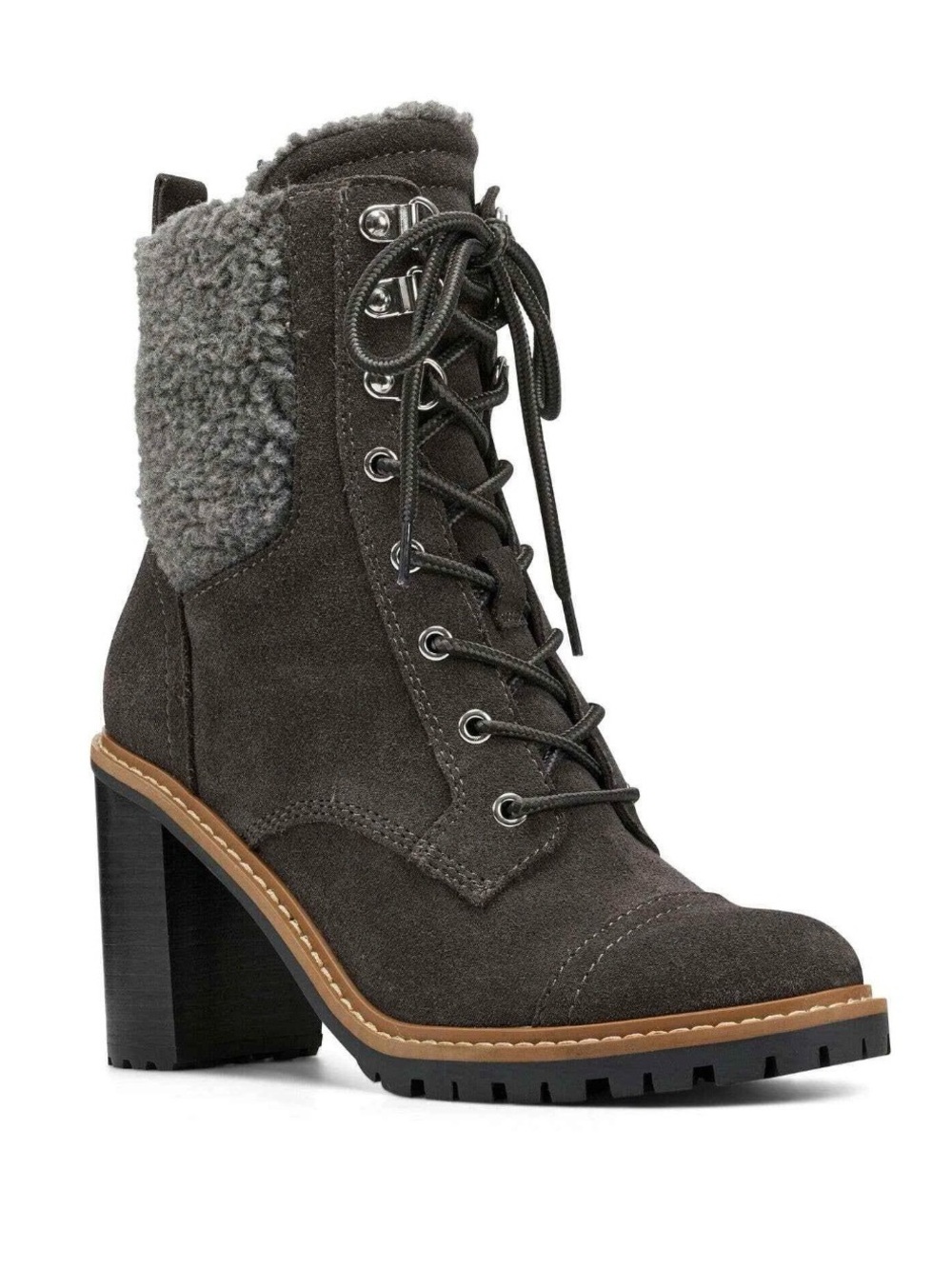 Nine West Phaedra Heeled Combat Boots